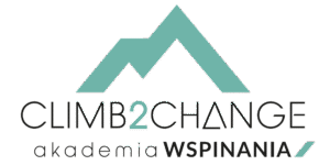Logo climb2change - akademia wspinania